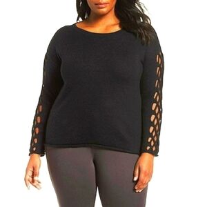 NWT Vince Camuto Braided Crewneck Sweater